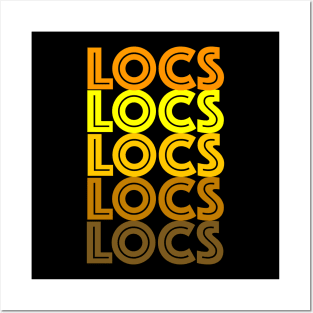 Locs Retro Style Posters and Art